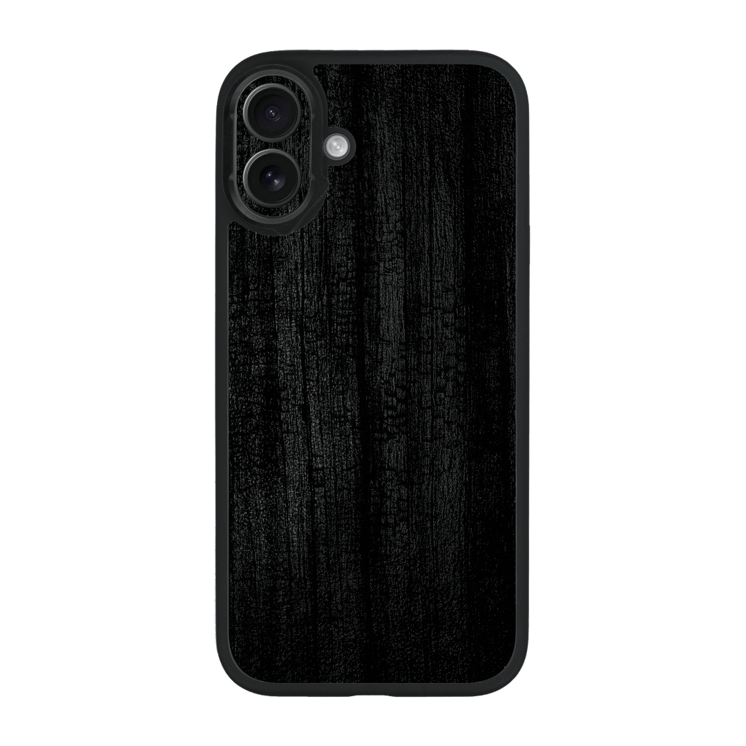 iPhone 16 Plus Qcaze Luxuria Black Charcoal Black Dragon Coal Stone 3D Textured Case by QSKINZ | qskinz.com