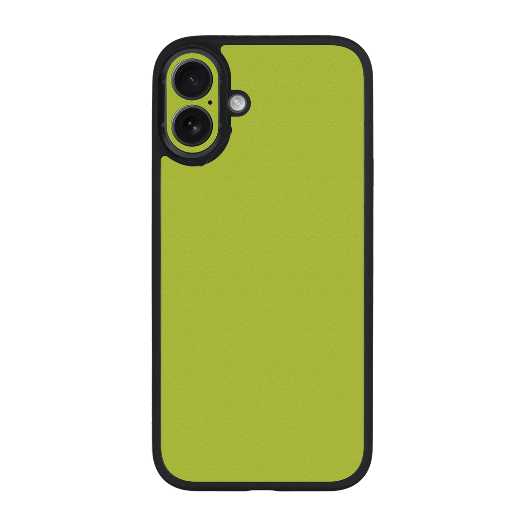 iPhone 16 Plus Qcaze Luxuria Lime Green Matt 3D Textured Case by QSKINZ | qskinz.com