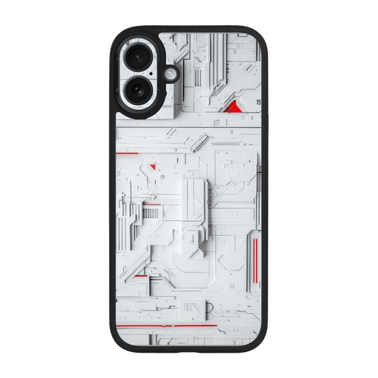 iPhone 16 Plus Qcaze Print Printed Custom SIGNATURE Interstellar White Spaceship Case by QSKINZ | QSKINZ.COM