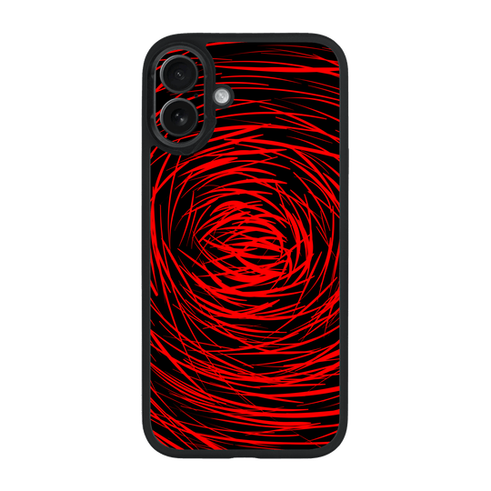 iPhone 16 Plus Qcaze Print Printed Custom SIGNATURE Quasar Red Mesh Case by QSKINZ | QSKINZ.COM