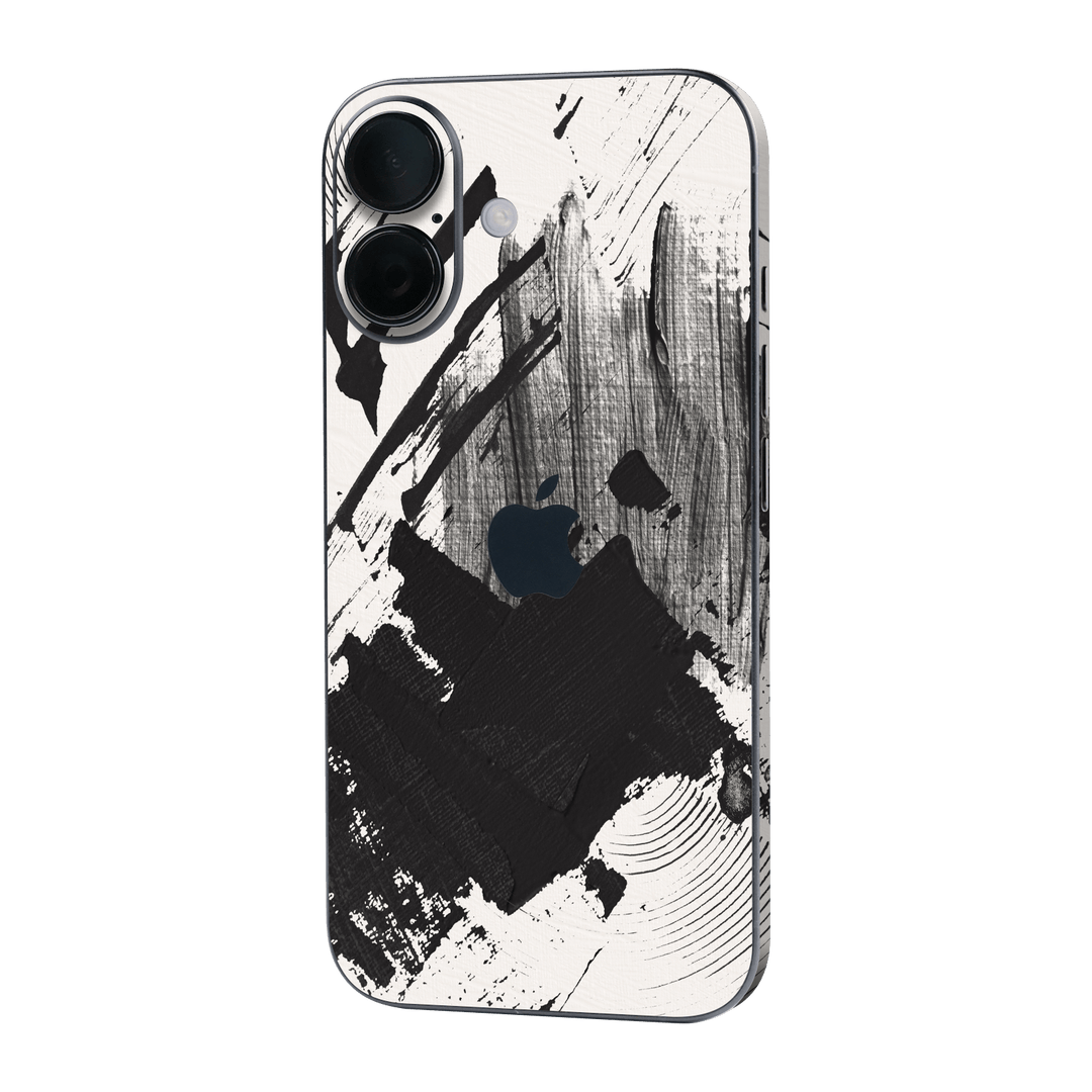 iPhone 16 Print Printed Custom SIGNATURE Black and White Madness Skin Wrap Sticker Decal Cover Protector by QSKINZ | qskinz.com