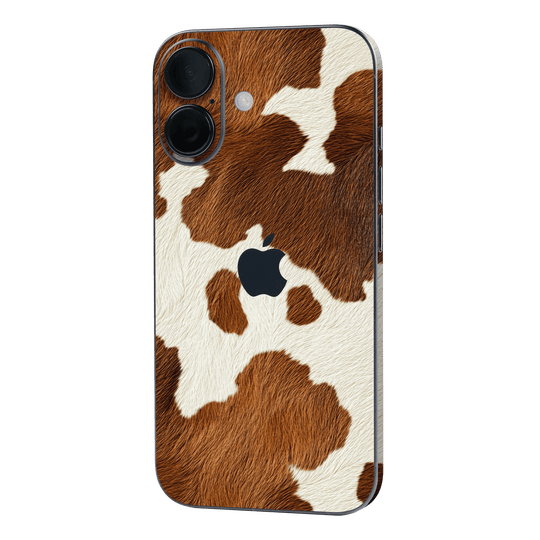 iPhone 16 Print Printed Custom SIGNATURE MOO Cow Print Cowhide Skin Wrap Sticker Decal Cover Protector by QSKINZ | QSKINZ.COM