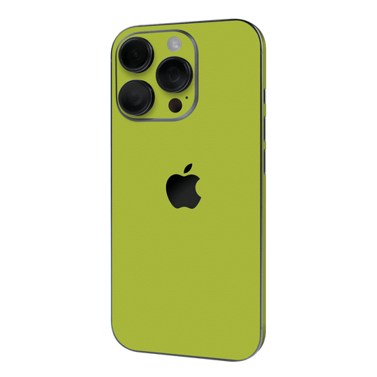 iPhone 16 Pro MAX Luxuria Lime Green Matt 3D Textured Skin Wrap Sticker Decal Cover Protector QSKINZ | qskinz.com