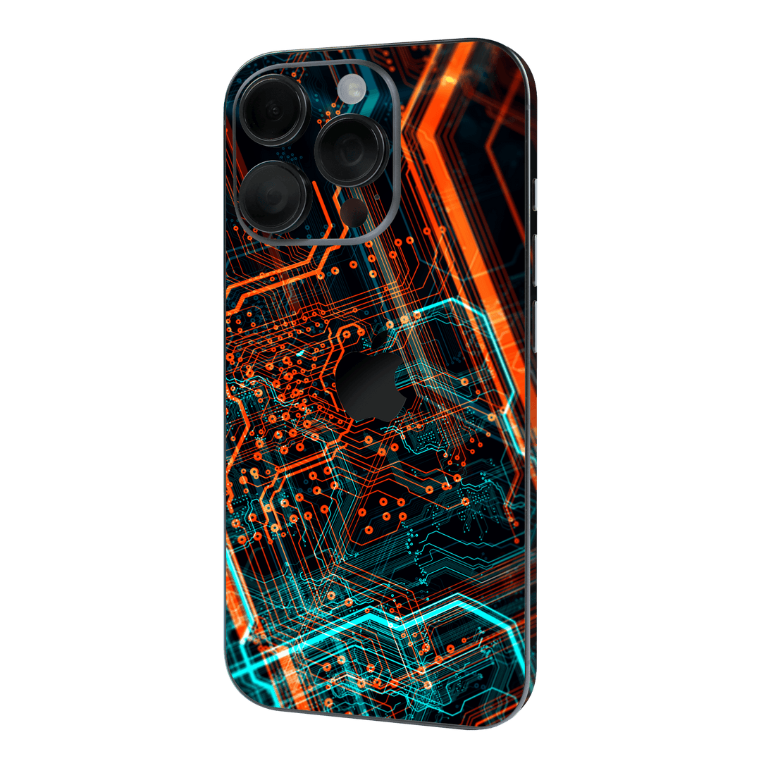iPhone 16 Pro MAX Print Printed Custom SIGNATURE NEON PCB Board Skin Wrap Sticker Decal Cover Protector QSKINZ | qskinz.com