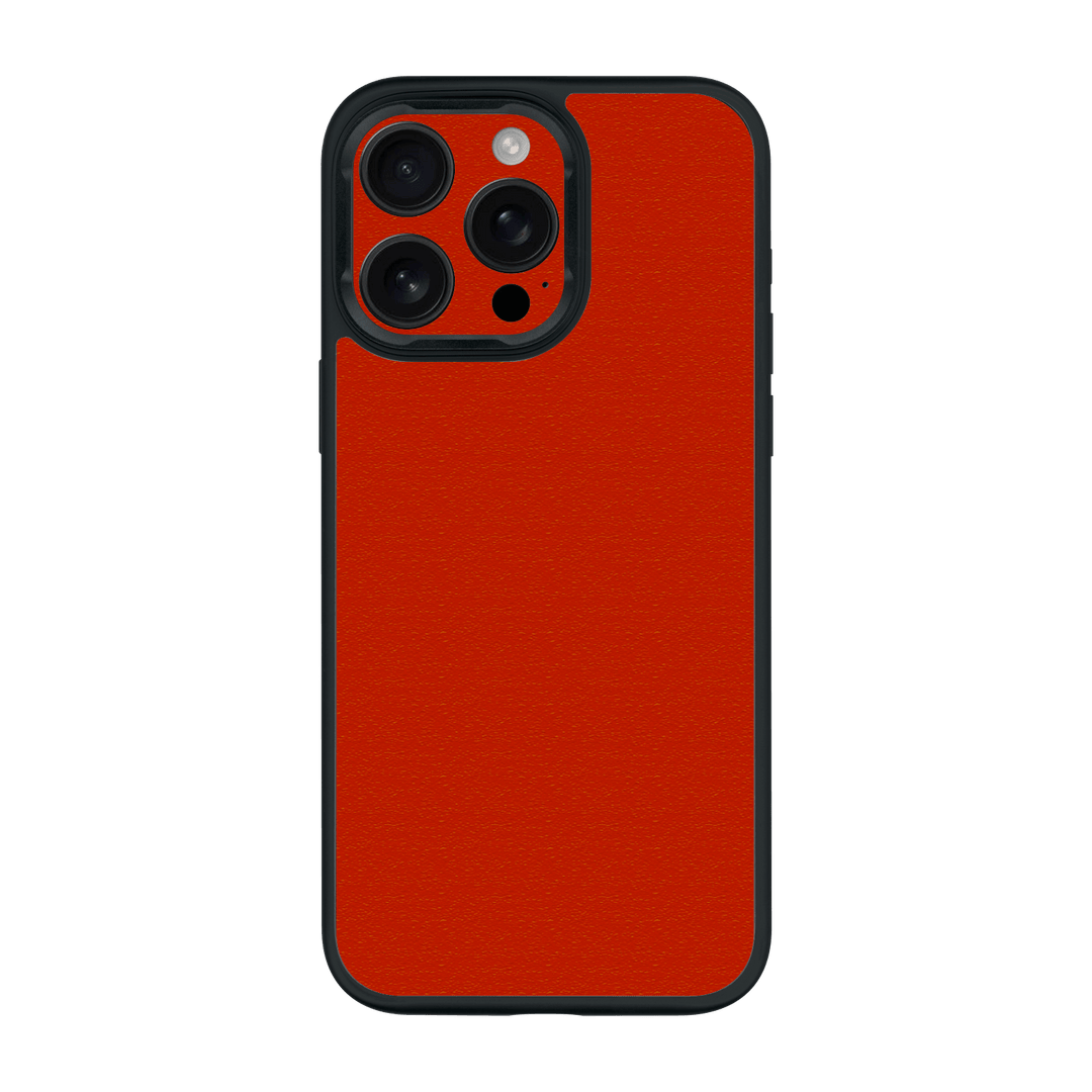 iPhone 16 Pro MAX Qcaze Luxuria Red Cherry Juice Matt 3D Textured Case by QSKINZ | qskinz.com