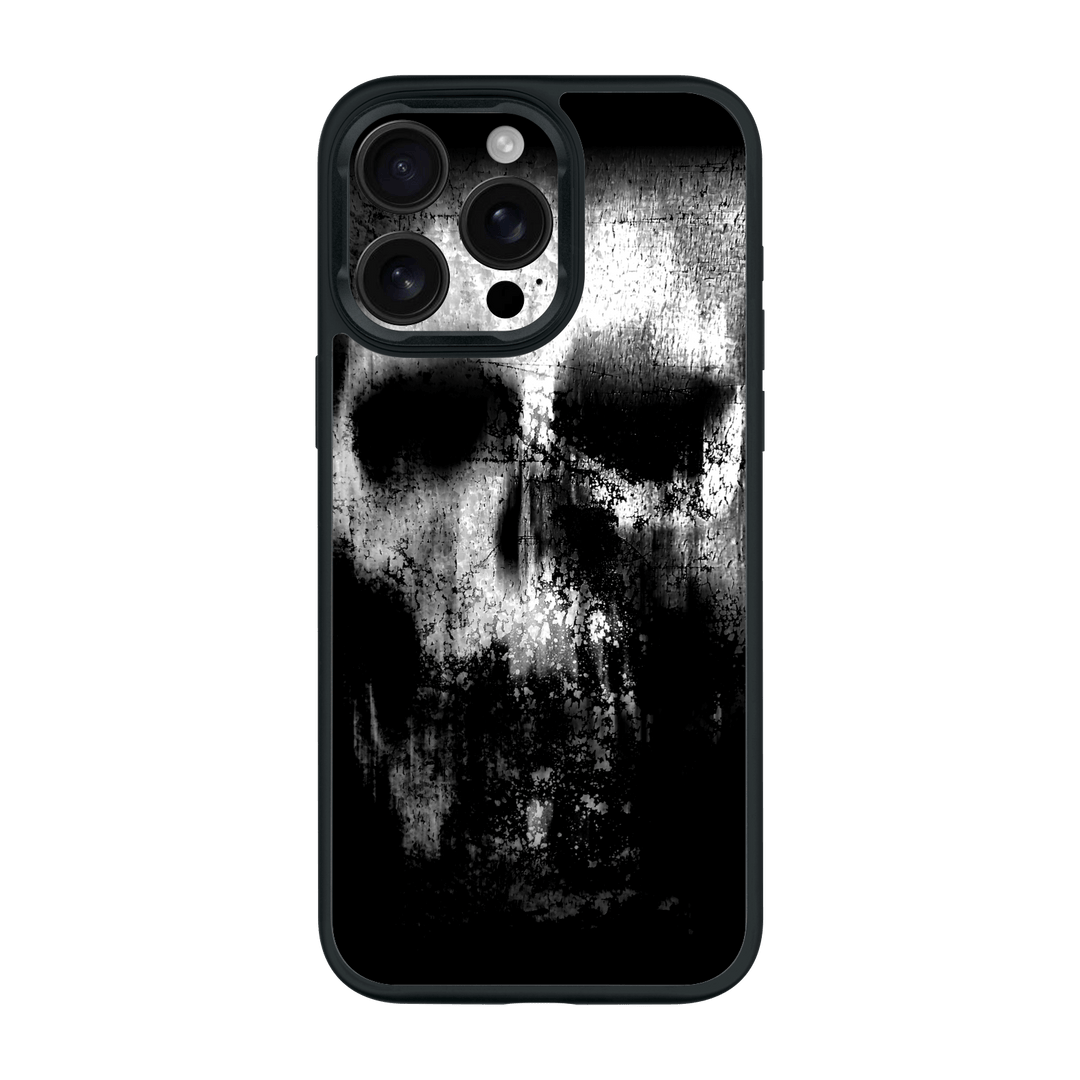 iPhone 16 Pro MAX Qcaze Print Printed Custom SIGNATURE Horror Black & White SKULL Case by QSKINZ | qskinz.com