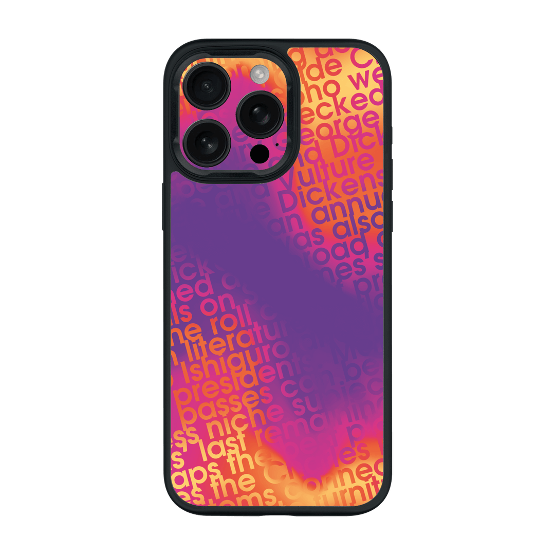 iPhone 16 Pro MAX Qcaze Print Printed Custom SIGNATURE Inferno Swirl Gradient Case by QSKINZ | QSKINZ.COM