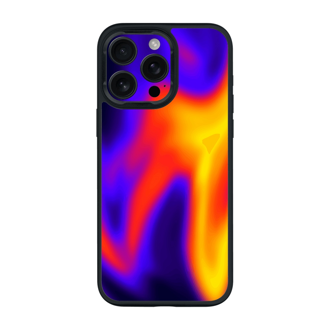 iPhone 16 Pro MAX Qcaze Print Printed Custom SIGNATURE Infrablaze Infrared Thermal Neon Case by QSKINZ | QSKINZ.COM