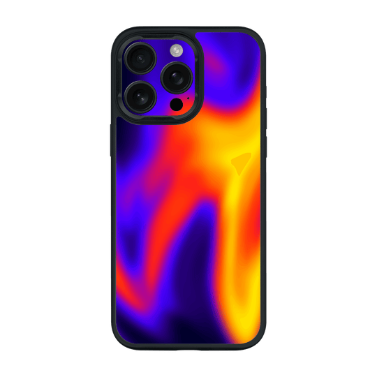 iPhone 16 Pro MAX Qcaze Print Printed Custom SIGNATURE Infrablaze Infrared Thermal Neon Case by QSKINZ | QSKINZ.COM