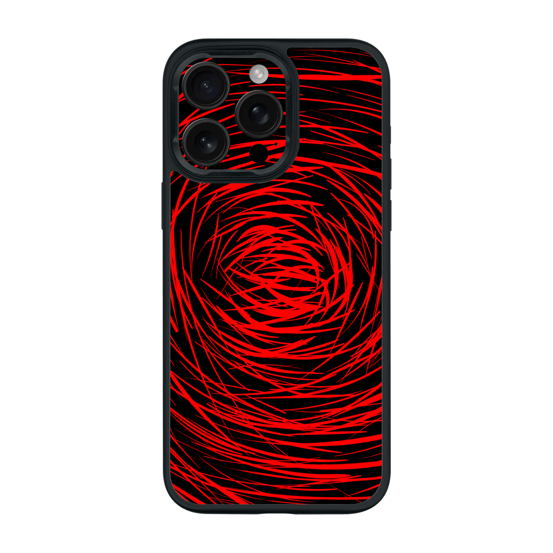 iPhone 16 Pro MAX Qcaze Print Printed Custom SIGNATURE Quasar Red Mesh Case by QSKINZ | QSKINZ.COM