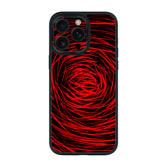 iPhone 16 Pro MAX Qcaze Print Printed Custom SIGNATURE Quasar Red Mesh Case by QSKINZ | QSKINZ.COM