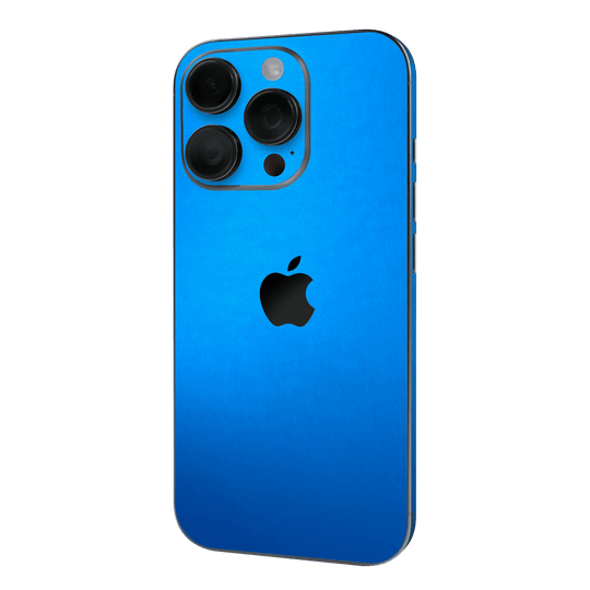 iPhone 16 Pro MAX Satin Blue Metallic Matt Matte Skin Wrap Sticker Decal Cover Protector QSKINZ | qskinz.com