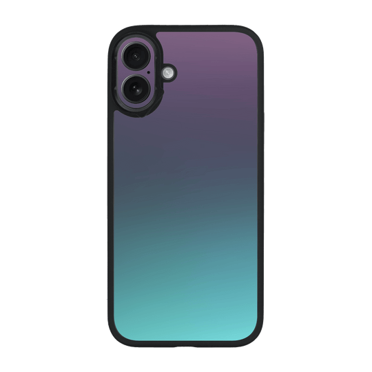 iPhone 16 Qcaze Chameleon Turquoise-Lavender Lilac Colour-changing Metallic Case by QSKINZ | qskinz.com