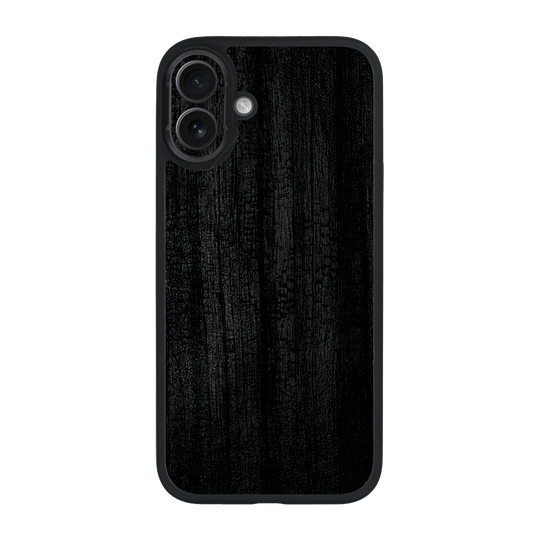 iPhone 16 Qcaze Luxuria Black Charcoal Black Dragon Coal Stone 3D Textured Case by QSKINZ | qskinz.com