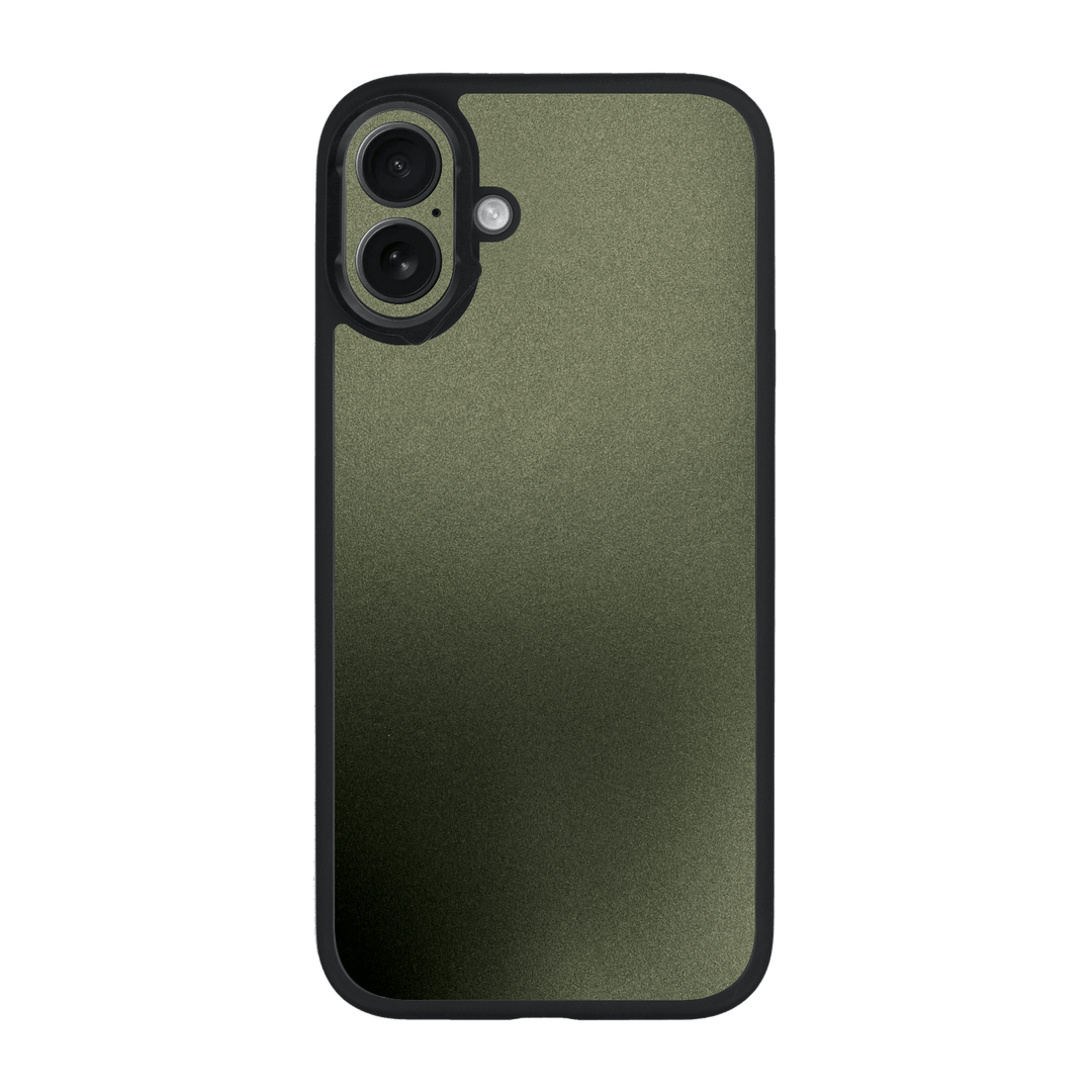 iPhone 16 Qcaze Military Green Metallic Case by QSKINZ | qskinz.com