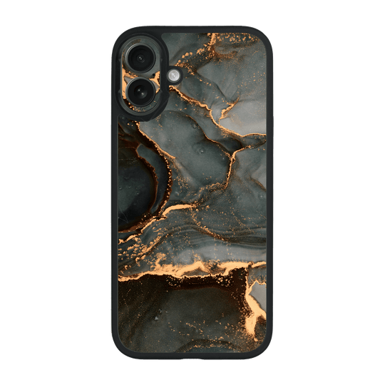 iPhone 16 Qcaze Print Printed Custom SIGNATURE AGATE GEODE Deep Forest Case by QSKINZ | qskinz.com