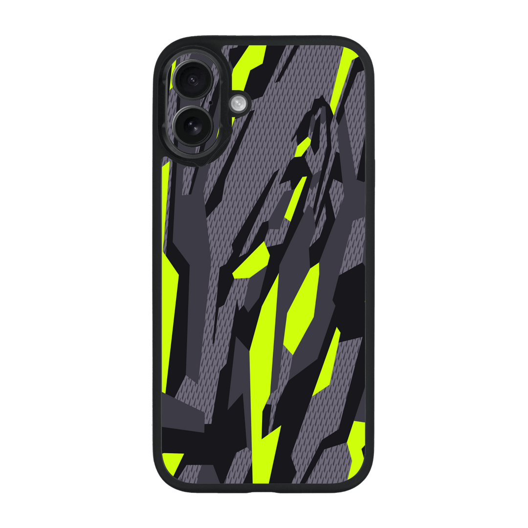 iPhone 16 Qcaze Print Printed Custom SIGNATURE Abstract Green Camouflage Case by QSKINZ | qskinz.com