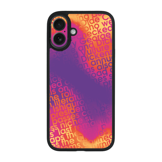 iPhone 16 Qcaze Print Printed Custom SIGNATURE Inferno Swirl Gradient Case by QSKINZ | QSKINZ.COM
