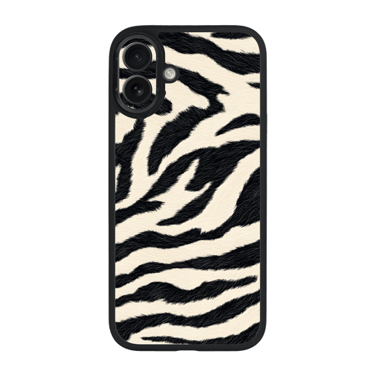 iPhone 16 Qcaze Print Printed Custom SIGNATURE Zebré Royale Zebra Print Case by QSKINZ | QSKINZ.COM