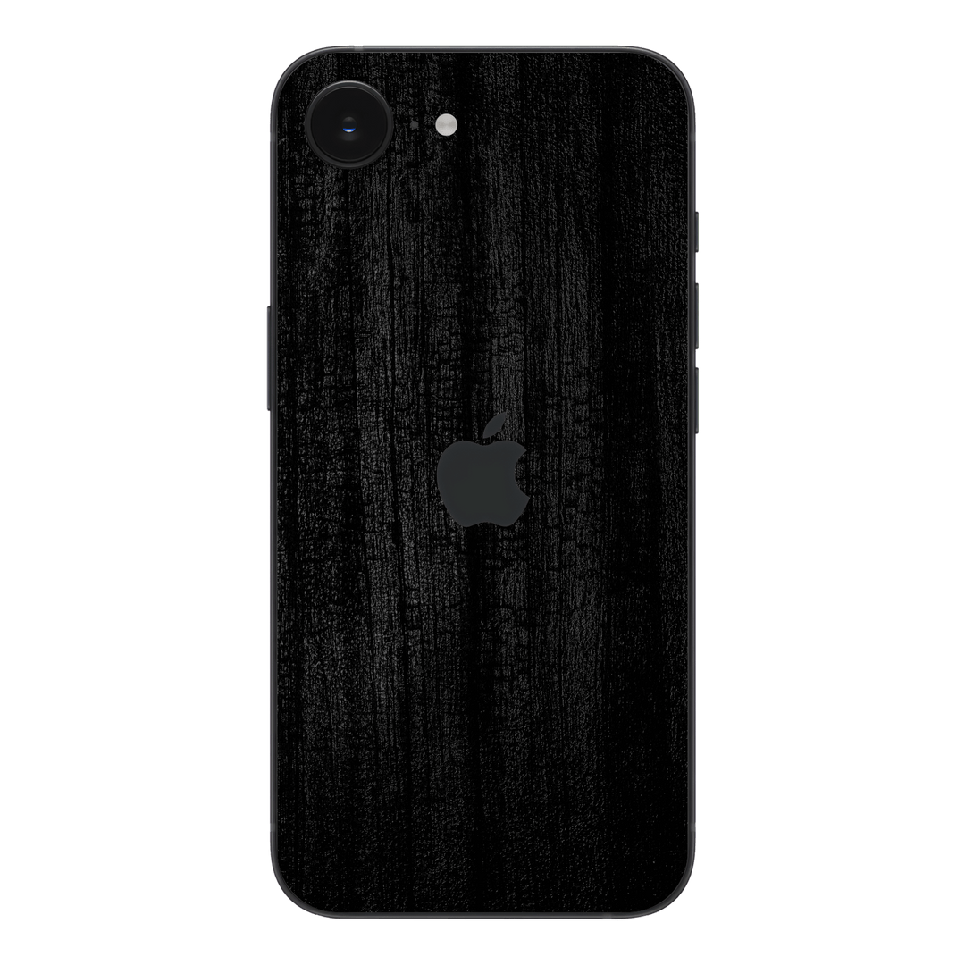 iPhone 16e Luxuria Black Charcoal Black Dragon Coal Stone 3D Textured Skin Wrap Sticker Decal Cover Protector by QSKINZ | qskinz.com