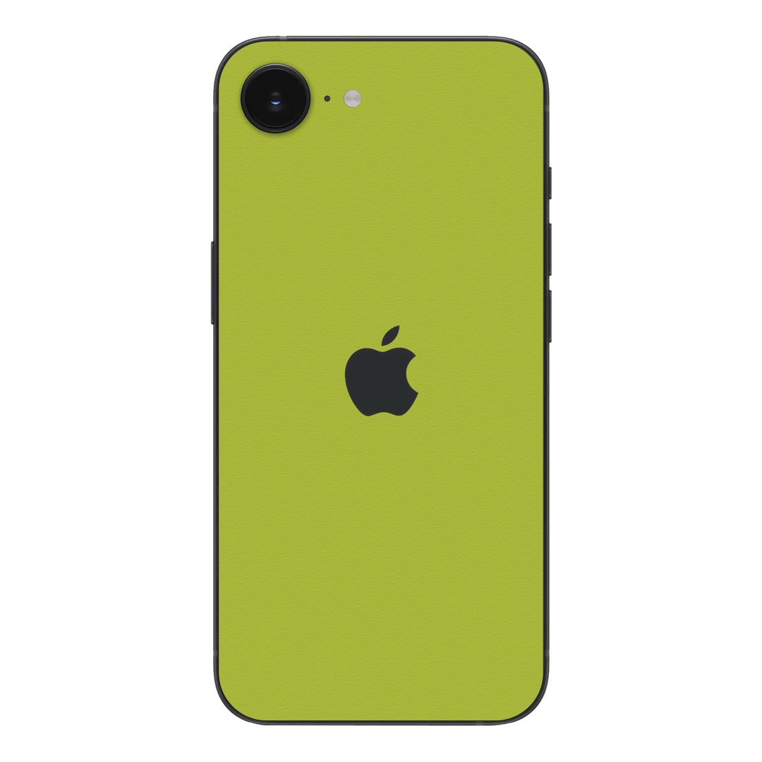 iPhone 16e Luxuria Lime Green Matt 3D Textured Skin Wrap Sticker Decal Cover Protector by QSKINZ | qskinz.com