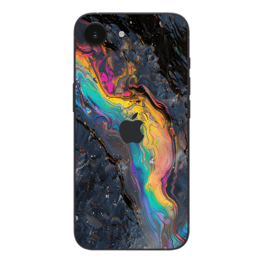 iPhone 16e Print Printed Custom SIGNATURE Aurora Auroria Stone Marble Rainbow Skin Wrap Sticker Decal Cover Protector by QSKINZ | QSKINZ.COM