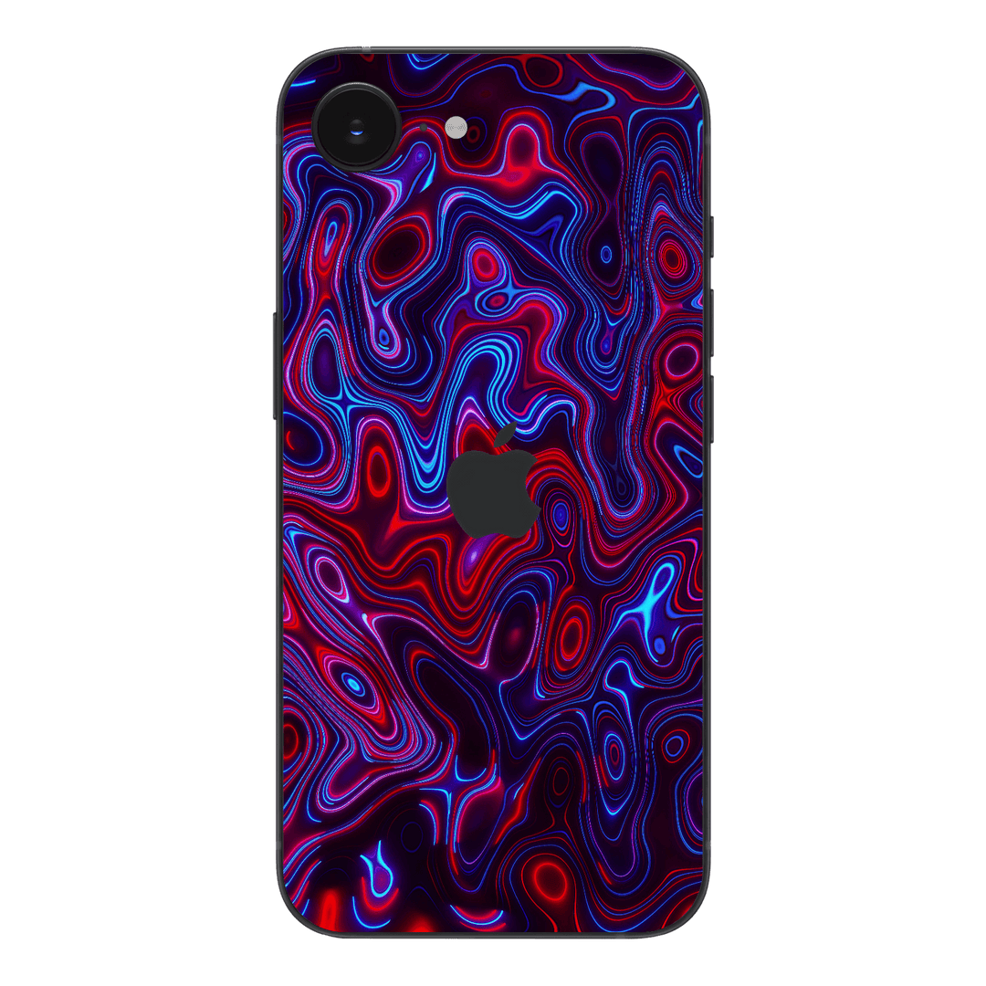 iPhone 16e Print Printed Custom SIGNATURE Flux Fusion Purple Neon Skin Wrap Sticker Decal Cover Protector by QSKINZ | QSKINZ.COM