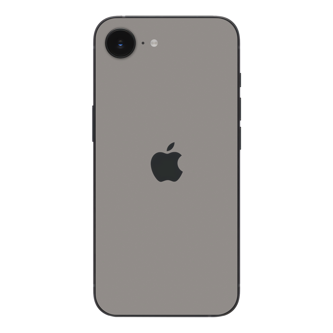 iPhone 16e Soft-Touch Matte StealthMatte Lunar Light Grey Skin Wrap Sticker Decal Cover Protector QSKINZ | qskinz.com