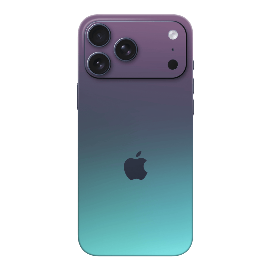 iPhone 17 PRO Chameleon Turquoise-Lavender Lilac Colour-changing Metallic Skin Wrap Sticker Decal Cover Protector by QSKINZ | qskinz.com