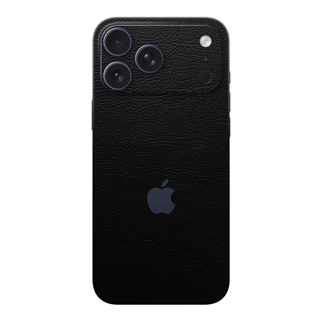 iPhone 17 PRO Luxuria BLACK LEATHER Riders Skin Wrap Sticker Decal Cover Protector by QSKINZ | qskinz.com