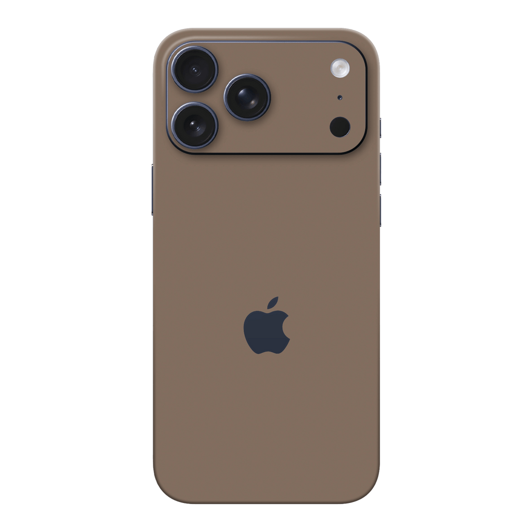 iPhone 17 PRO Soft-Touch Matte StealthMatte Mocha Taupe Neutral Skin Wrap Sticker Decal Cover Protector by QSKINZ | qskinz.com