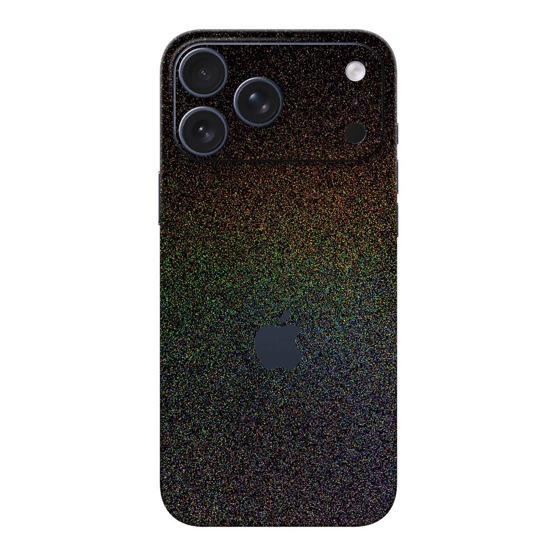 iPhone 17 Pro MAX GALAXY Galactic Black Milky Way Rainbow Sparkling Metallic Gloss Finish Skin Wrap Sticker Decal Cover Protector by QSKINZ | qskinz.com