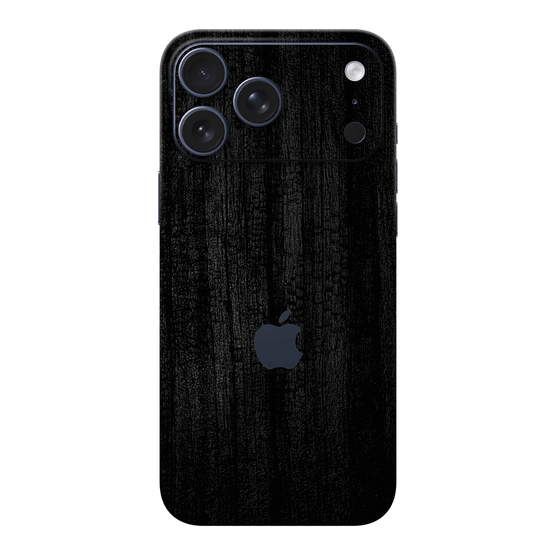 iPhone 17 Pro MAX Luxuria Black Charcoal Black Dragon Coal Stone 3D Textured Skin Wrap Sticker Decal Cover Protector by QSKINZ | qskinz.com
