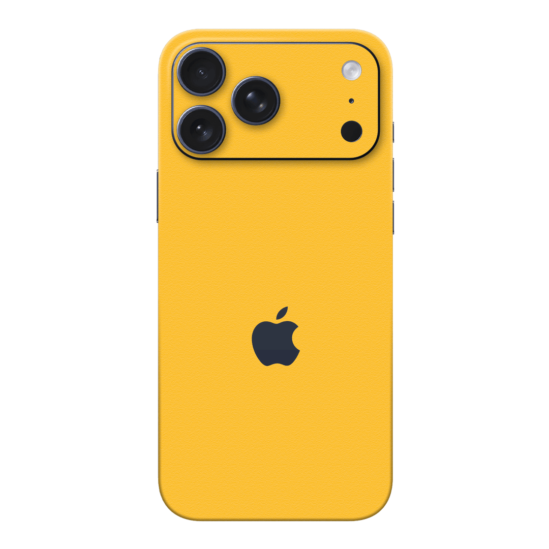 iPhone 17 Pro MAX Luxuria Tuscany Yellow Matt 3D Textured Skin Wrap Sticker Decal Cover Protector by QSKINZ | qskinz.com