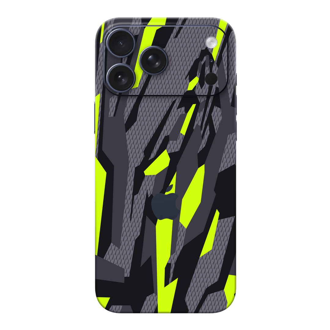 iPhone 17 Pro MAX Print Printed Custom SIGNATURE Abstract Green Camouflage Skin Wrap Sticker Decal Cover Protector by QSKINZ | qskinz.com