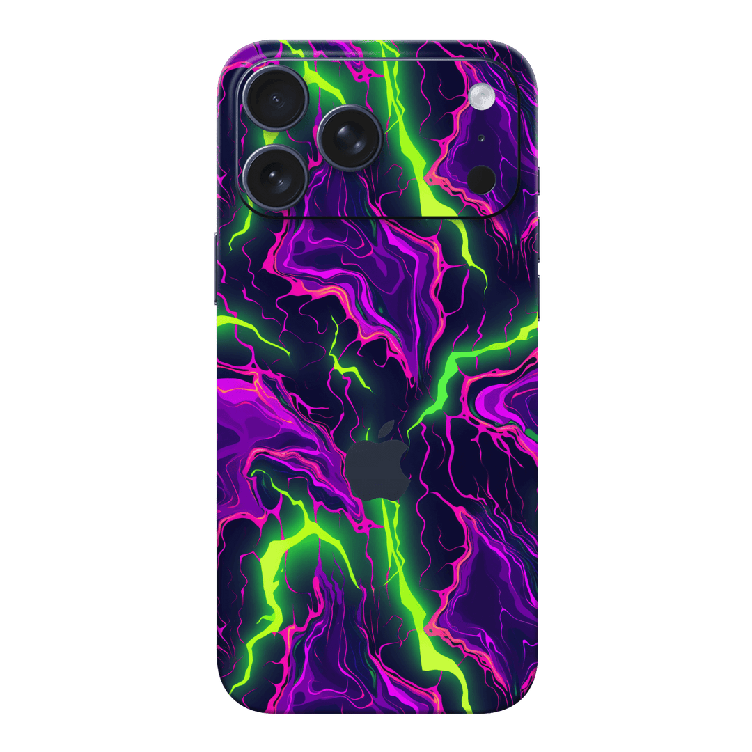 iPhone 17 Pro MAX Print Printed Custom SIGNATURE Twisterra Twist Neon Purple Yellow Green Anime Skin Wrap Sticker Decal Cover Protector by QSKINZ | QSKINZ.COM