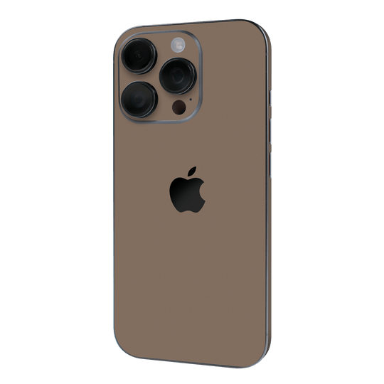 iphone 16 Pro MAX Soft-Touch Matte StealthMatte Mocha Taupe Neutral Skin Wrap Sticker Decal Cover Protector QSKINZ | qskinz.com