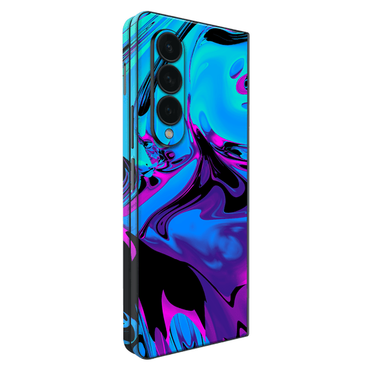 Samsung Galaxy Z Fold 4 (2022) Print Printed Custom Signature Rainy Night in Bangkok Skin Wrap Sticker Decal Cover Protector by EasySkinz | EasySkinz.com