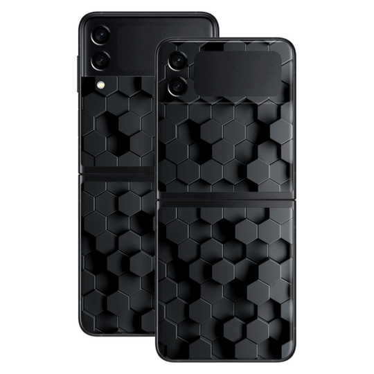 Samsung Galaxy Z Flip 3 Print Printed Custom Signature Hexagonal Reaction Skin Wrap Sticker Decal Cover Protector by EasySkinz | EasySkinz.com