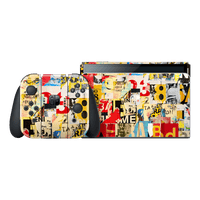 Nintendo Switch OLED SIGNATURE Retro Paper Collage Skin