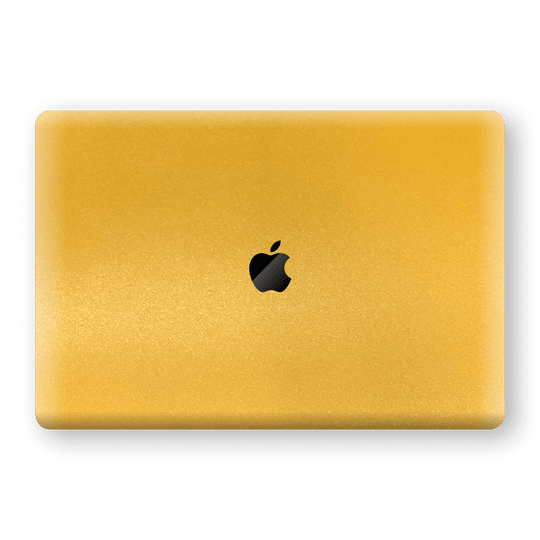 MacBook Pro 15" Touch Bar Yellow Matt Matte Metallic Skin Wrap Sticker Decal Cover Protector by EasySkinz