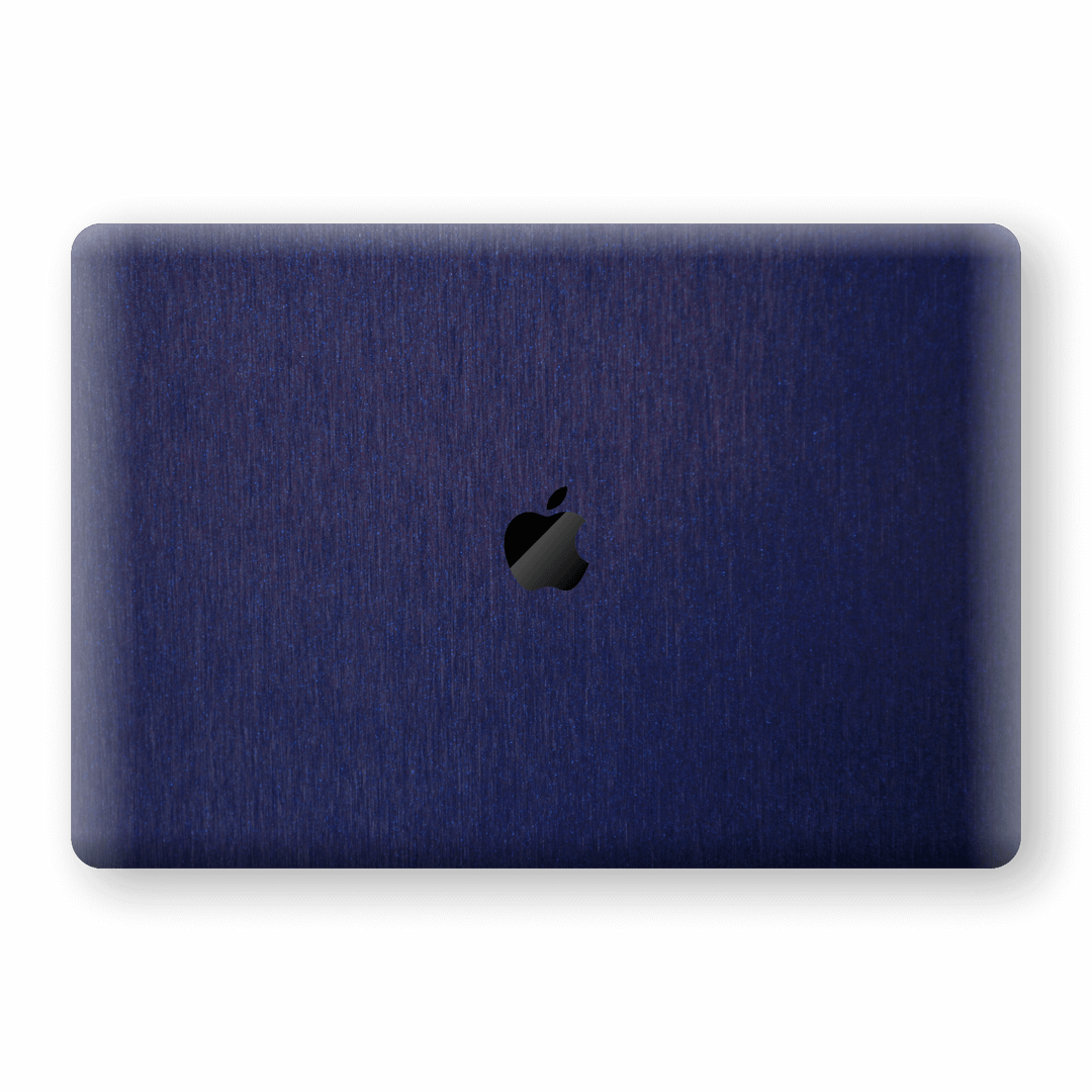 MacBook Pro 16" (2019) Brushed Metal Blue Metallic Skin, Wrap, Decal, Protector, Cover by EasySkinz | EasySkinz.com