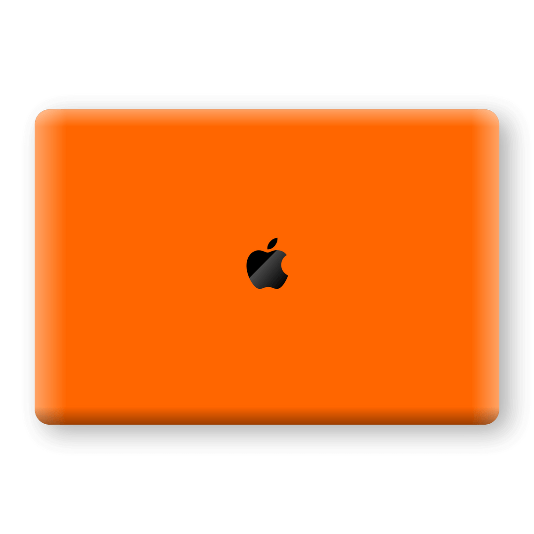 MacBook Air 13" (2018-2019) Orange Glossy Gloss Finish Skin Wrap Sticker Decal Cover Protector by EasySkinz