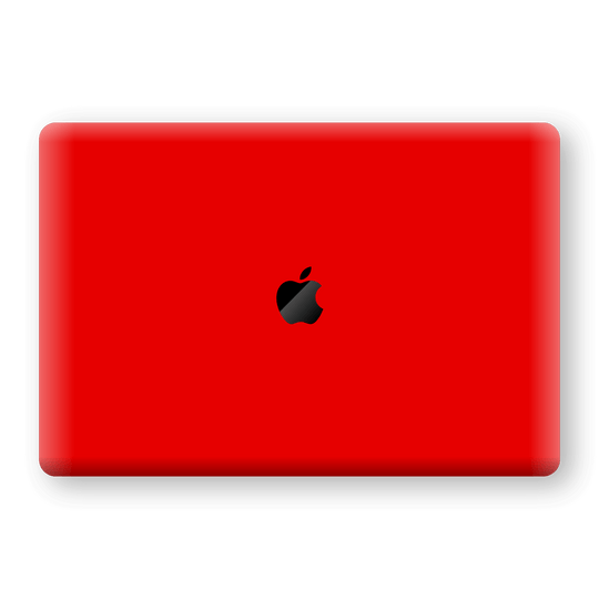 MacBook Air 13" (2020) Bright Red Glossy Gloss Finish Skin, Decal, Wrap, Protector, Cover by EasySkinz | EasySkinz.com