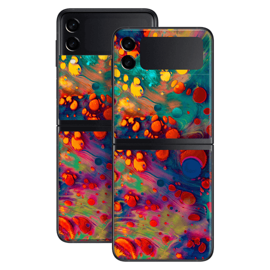 Samsung Galaxy Z Flip 3 Print Printed Custom Signature Abstract Art Impression Skin Wrap Sticker Decal Cover Protector by EasySkinz | EasySkinz.com