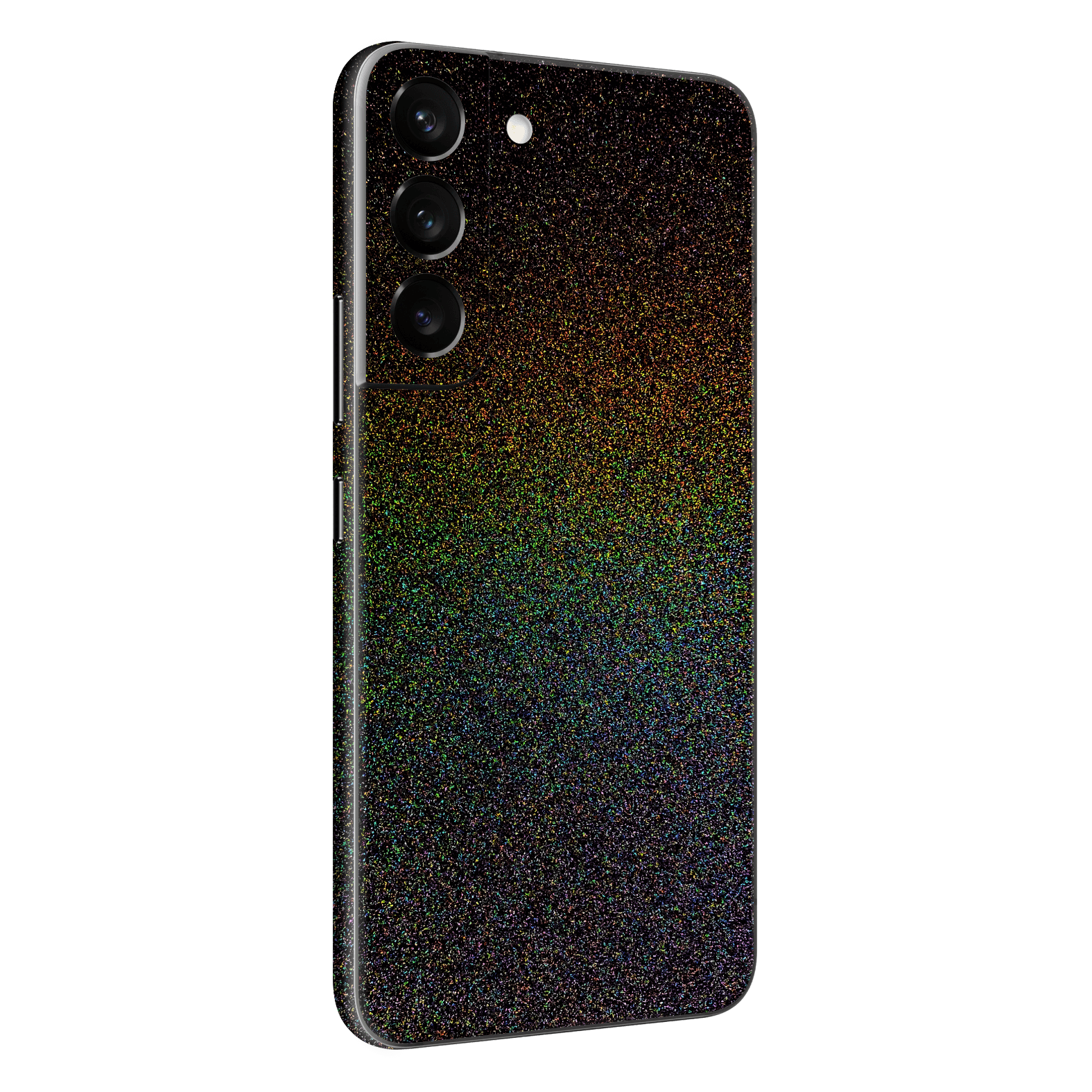 Samsung Galaxy S22+ PLUS GALAXY Black Milky Way Rainbow Sparkling Metallic Gloss Finish Skin Wrap Sticker Decal Cover Protector by EasySkinz | EasySkinz.com