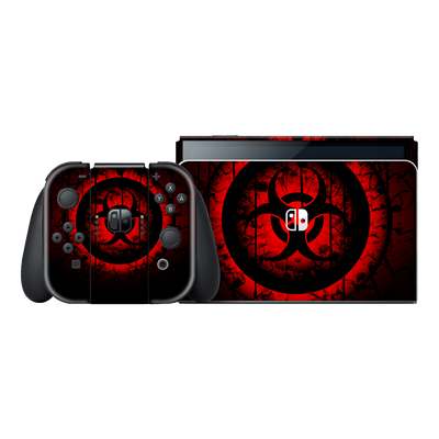 Nintendo Switch OLED SIGNATURE Biohazard Danger Skin