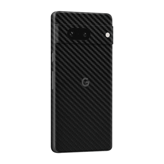 Google Pixel 7 (2022) Black 3D Textured Carbon Fibre Fiber Skin Wrap Sticker Decal Cover Protector by EasySkinz | EasySkinz.com