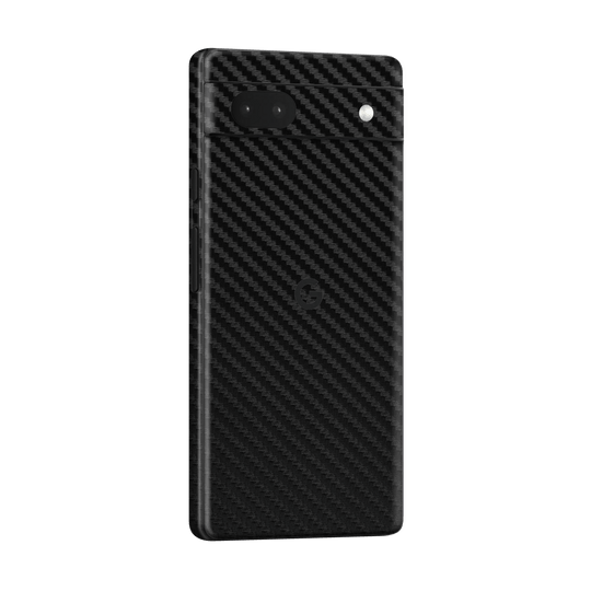 Google Pixel 6a (2022) Black 3D Textured Carbon Fibre Fiber Skin Wrap Sticker Decal Cover Protector by EasySkinz | EasySkinz.com