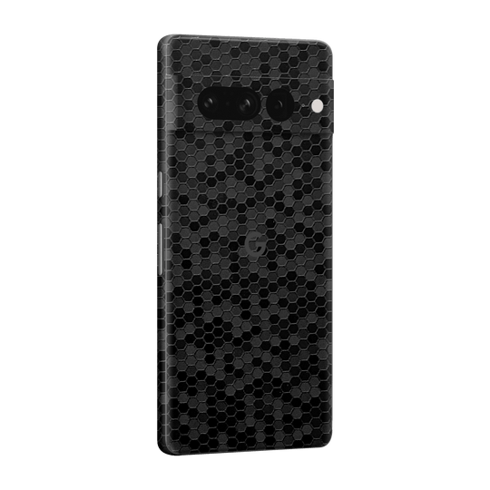 Google Pixel 7 PRO (2022) Luxuria Black Honeycomb 3D Textured Skin Wrap Sticker Decal Cover Protector by EasySkinz | EasySkinz.com